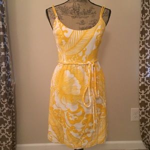 Milly Yellow and White Dress Sz 2